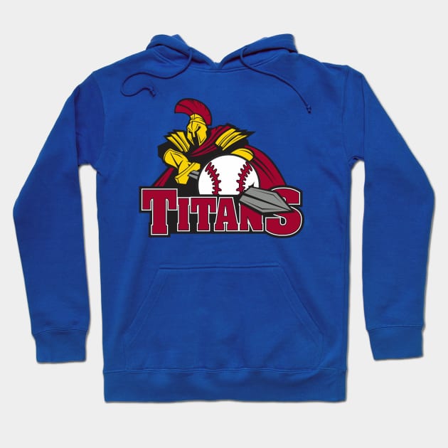 Titans Baseball Logo Hoodie by DavesTees